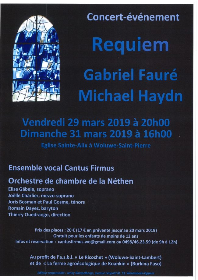 Affiche concert chorale